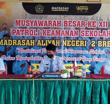 Patroli Keamanan Sekolah MAN 2 Brebes Menyelenggarakan MUBES
