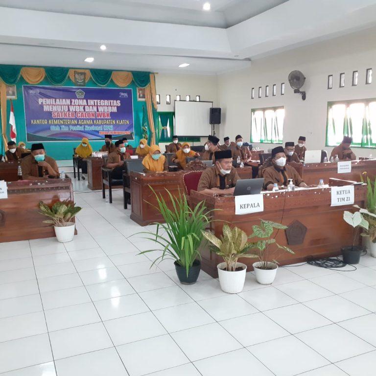 Evaluasi Zona Integritas Kemenag Klaten Menuju WBK/WBBM