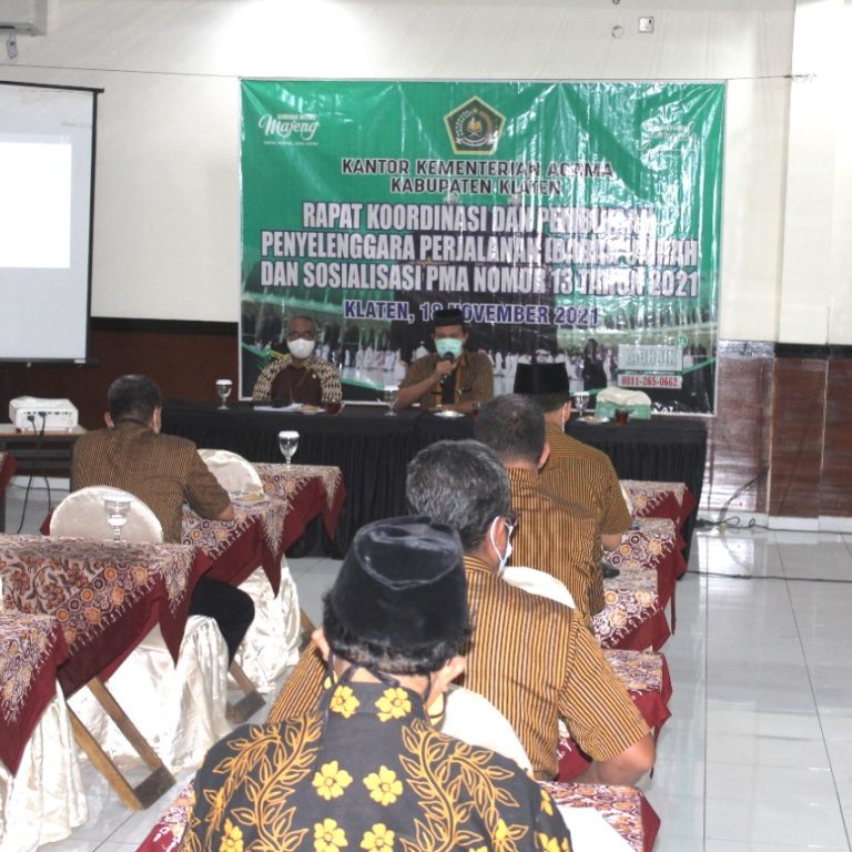 Kemenag Klaten Sosialisasikan PMA Nomor 13 Tahun 2021