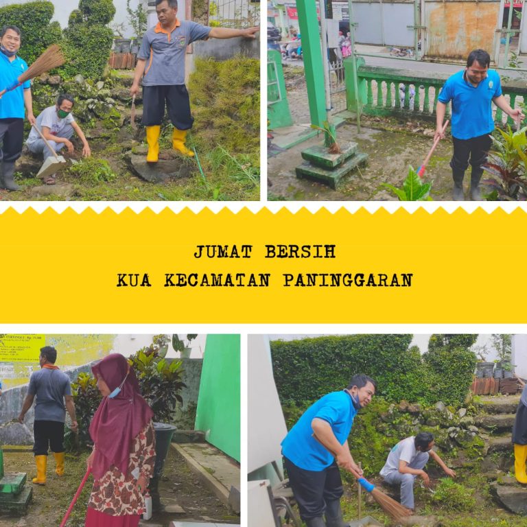 Giat Jum’at Bersih KUA Paninggaaran