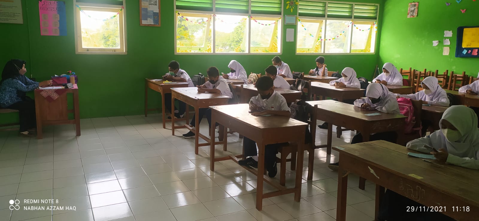 Dukung Madrasah Adiwiyata,  Pelaksanaan Pas Gasal MTSN 8 Kebumen Gunakan Paperless