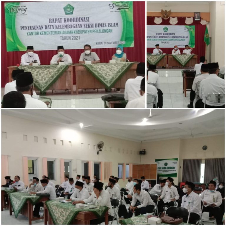 Rakor Penyusunan Data Kelembagaan Seksi Bimas Islam Tahun 2021
