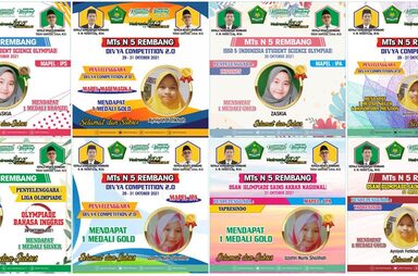 Akhir Oktober, MTsN 5 Rembang Borong Piala Emas
