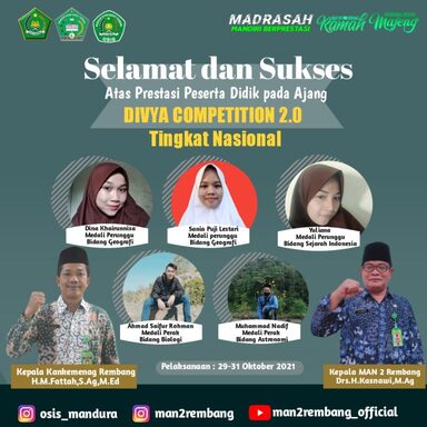 Lagi, MAN 2 Rembang Torehkan Prestasi
