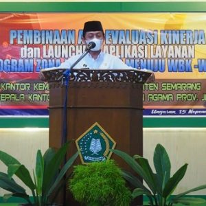 Kakanwil Musta'in Ahmad Saat Memberikan Pembinaan ASN Jajaran Kankemenag Kab.Semarang