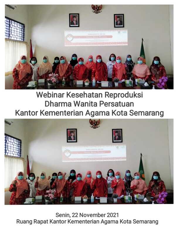 DWP Kemenag Kota Semarang Ikuti Webinar Kesehatan Reproduksi