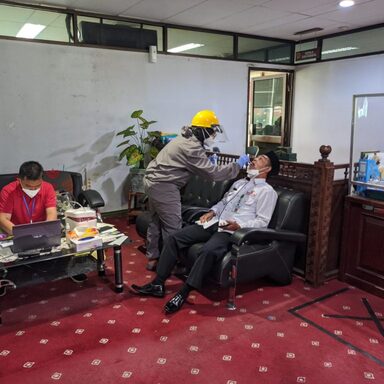 Persiapan Studi Banding KUB, Peserta Jalani Tes Swab PCR