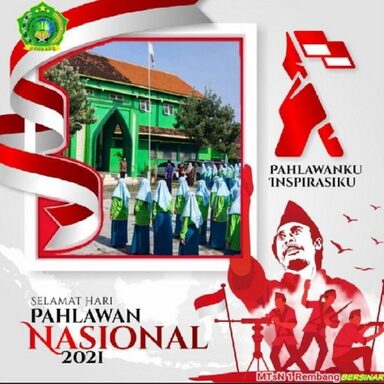 MTsN 1 Rembang Gelar Upacara Hari Pahlawan