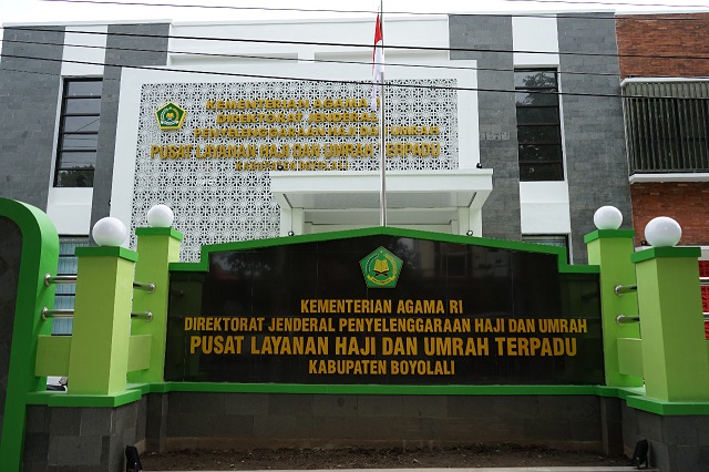 Gedung PLHUT Boyolali yang sudah selesai dibangun dan sudah dipergunakan untuk melayani calon jamaah haji.