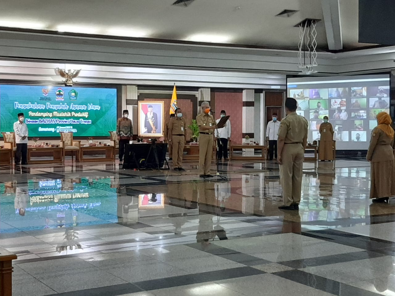 Pengukuhan Penyuluh Agama Islam Pendamping Mustahik Produktif Binaan Baznas Prov. Jateng
