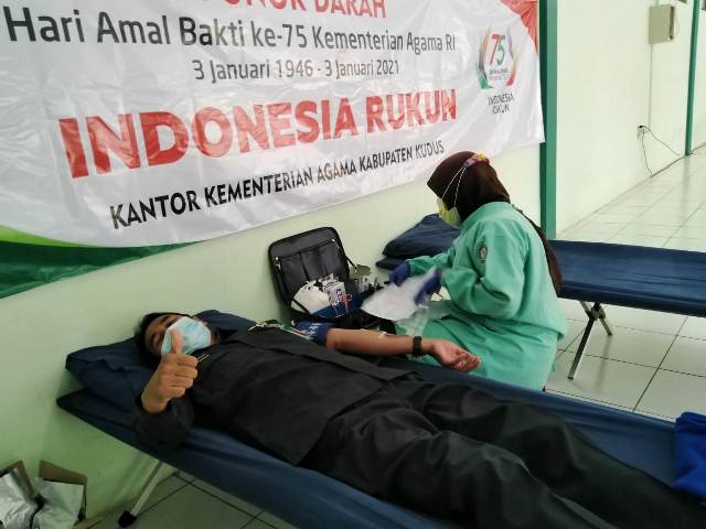 Peringati Hab Ke Kemenag Bersama Pmi Kudus Gelar Aksi Donor Darah Kantor Wilayah