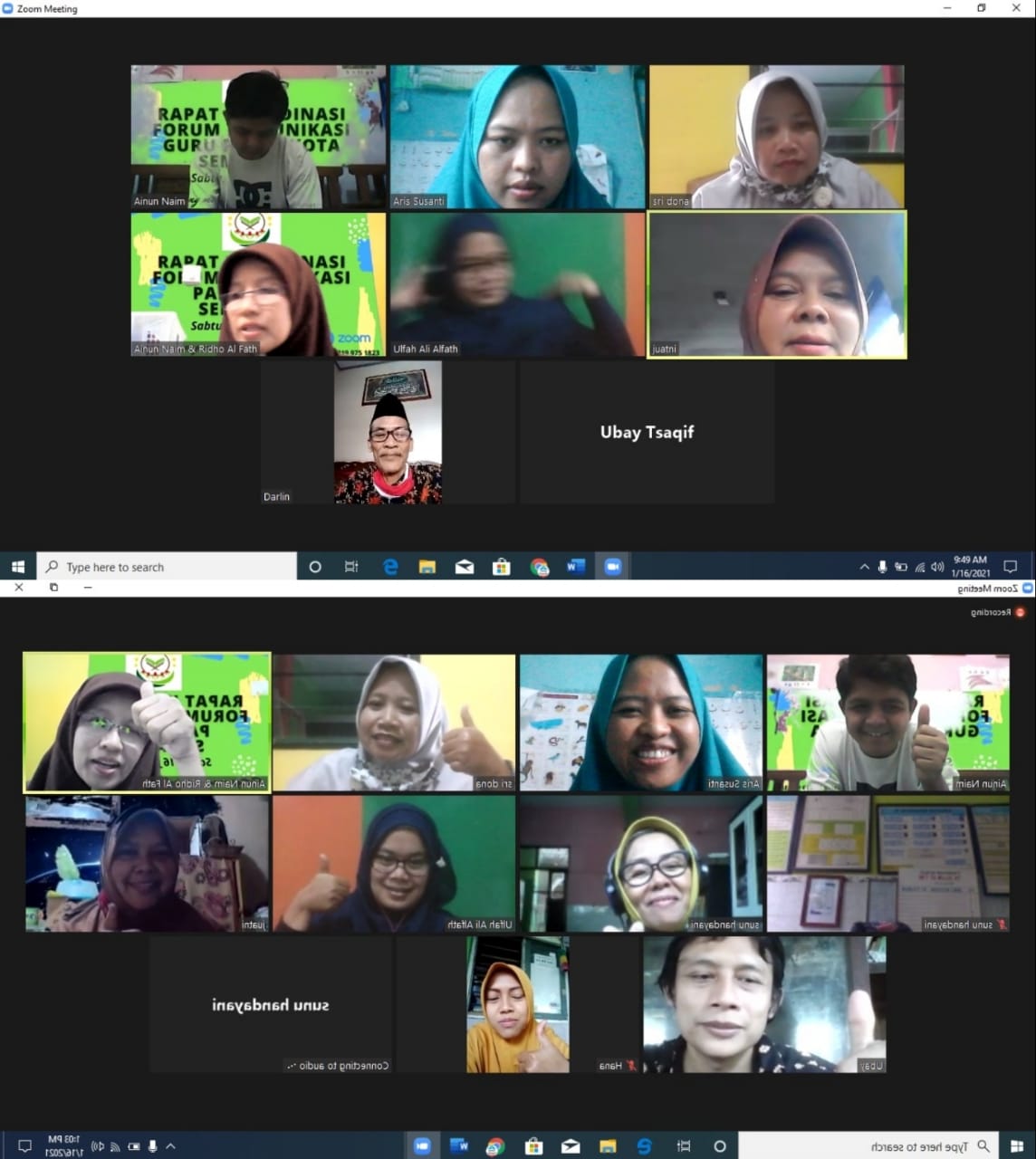 Memapankan Fungsi Organisasi, FKG PAI adakan Rakor Virtual