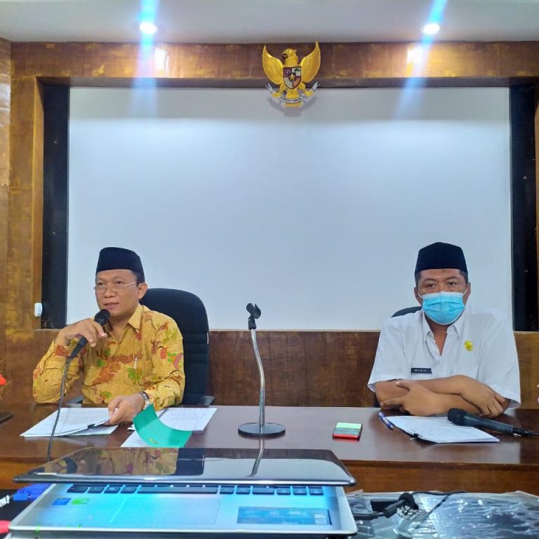 Tim ZI Kankemenag Kota Salatiga Ikuti Rakor Persiapan  Penilaian Tahap II Secara Virtual