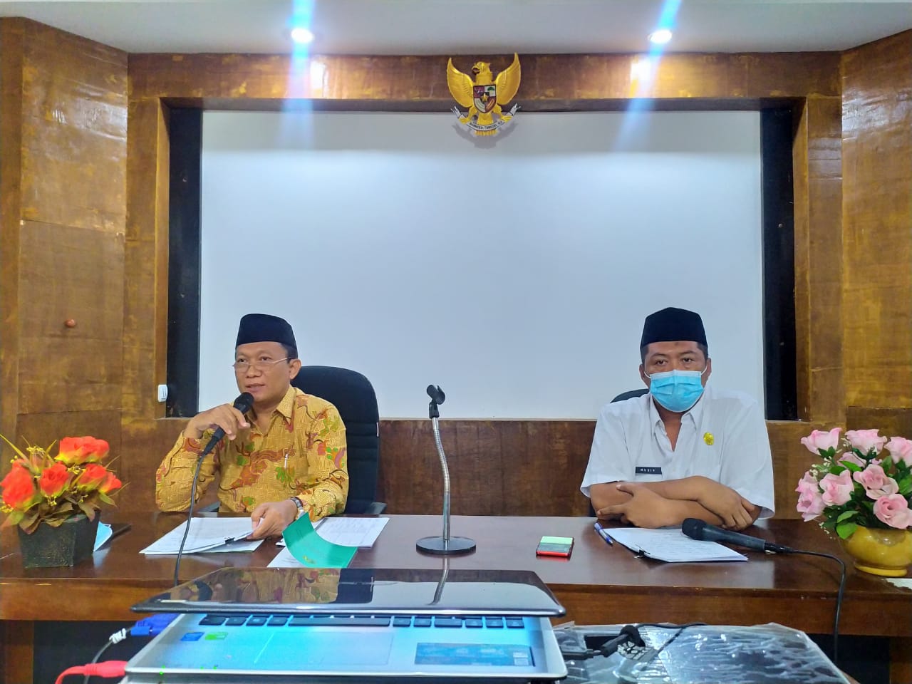 Tim ZI Kankemenag Kota Salatiga Ikuti Rakor Persiapan  Penilaian Tahap II Secara Virtual