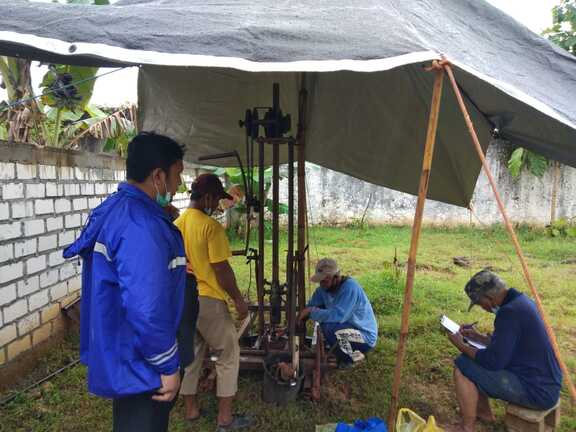 Persiapan Bangun Balai Nikah, Kemenag Rembang Lakukan Pengujian Tanah