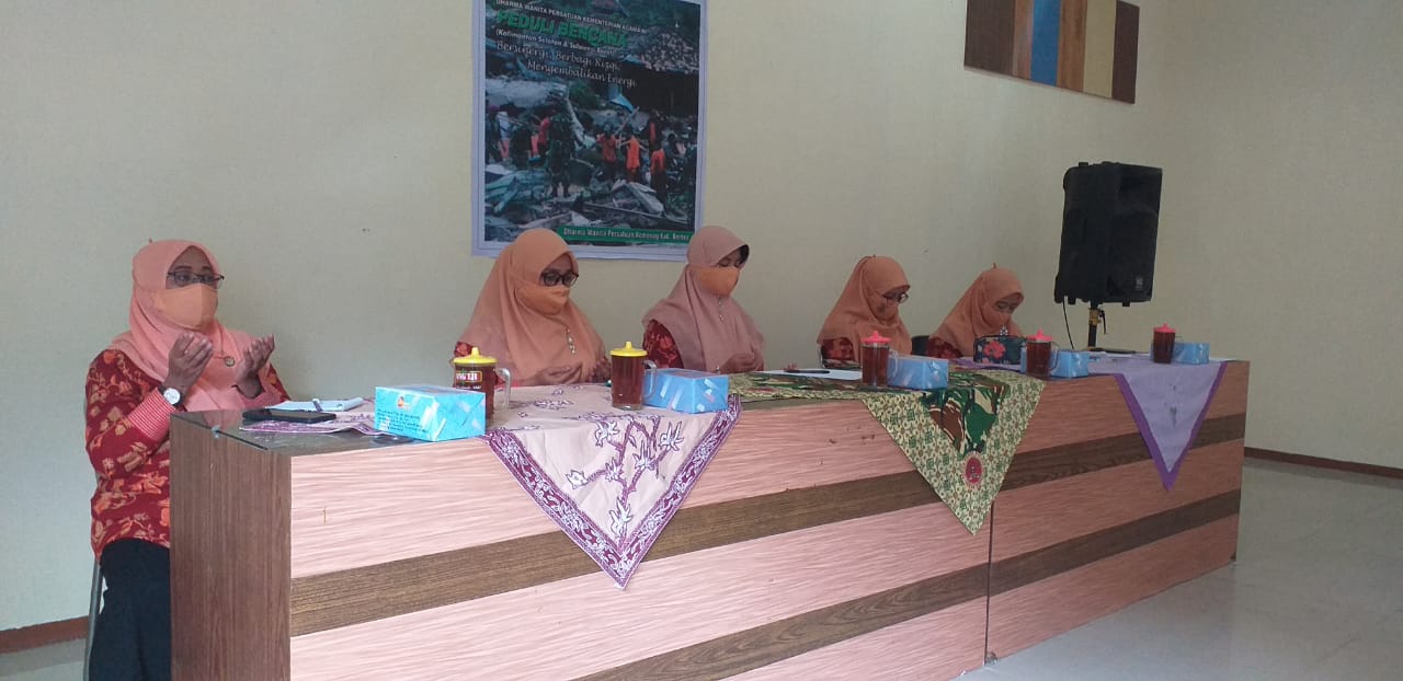 DWP Kemenag Kabupaten Brebes hadiri Launching Pendistribusian Bantuan DWP Kementerian Agama RI Peduli Bencana