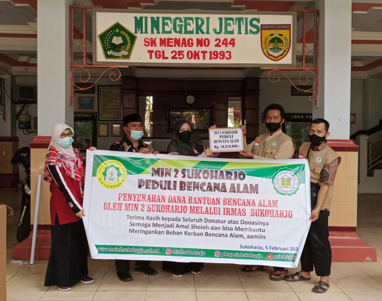 Pandemi Tak Halangi Min 2 Sukoharjo Galang Dana Peduli Bencana