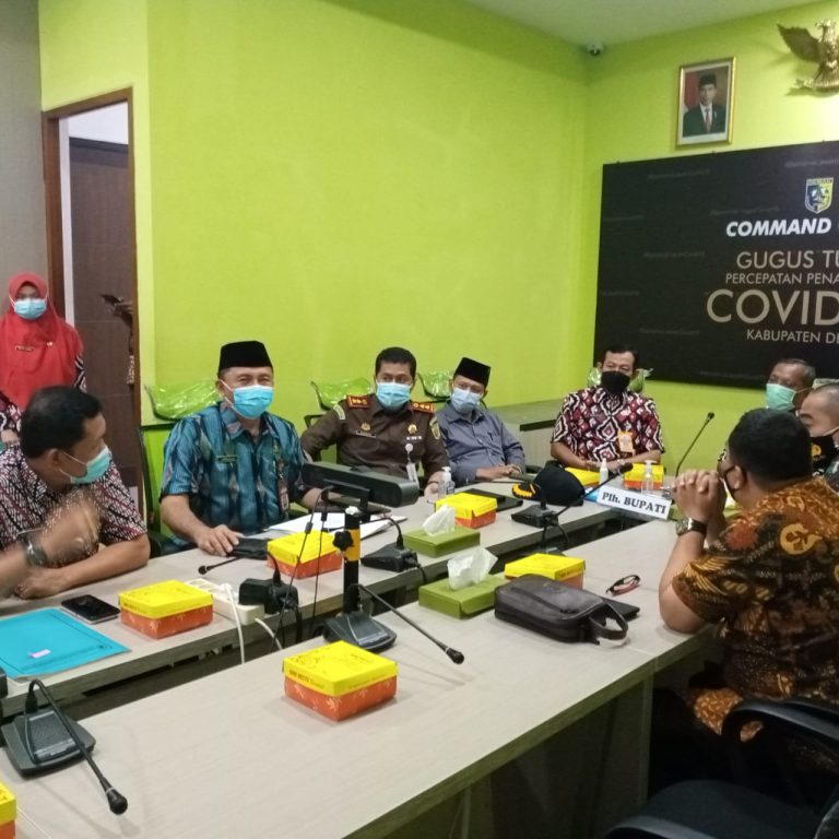 Kepala Kankemenag Kab Demak Hadiri Rapat Gerakan Sosialisasi 5M dan Gerakan Jateng di Rumah Saja