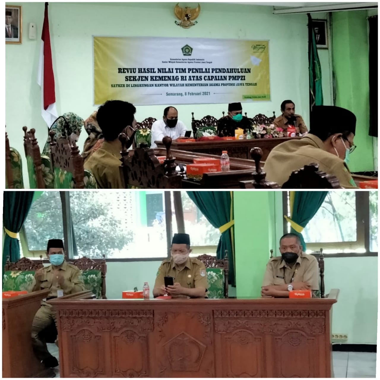 Kankemenag Kota Salatiga Ikuti Reviu Hasil Penilaian Pendahuluan ZI