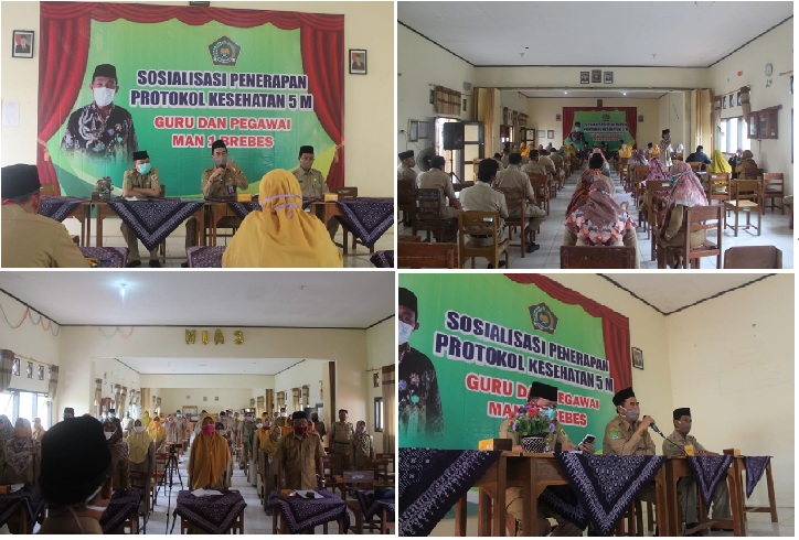 Sosialisasi Penerapan Protokol Kesehatan 5m Bagi Guru Dan Pegawai Man 1 Brebes Kantor 2647