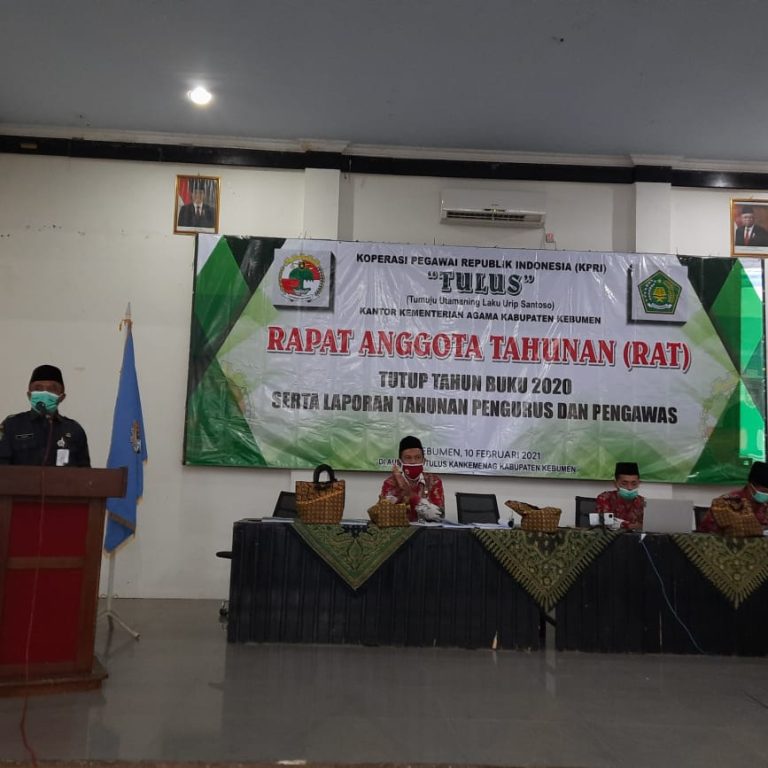 KPRI Tulus Kemenag Kebumen Selenggarakan RAT Secara Daring