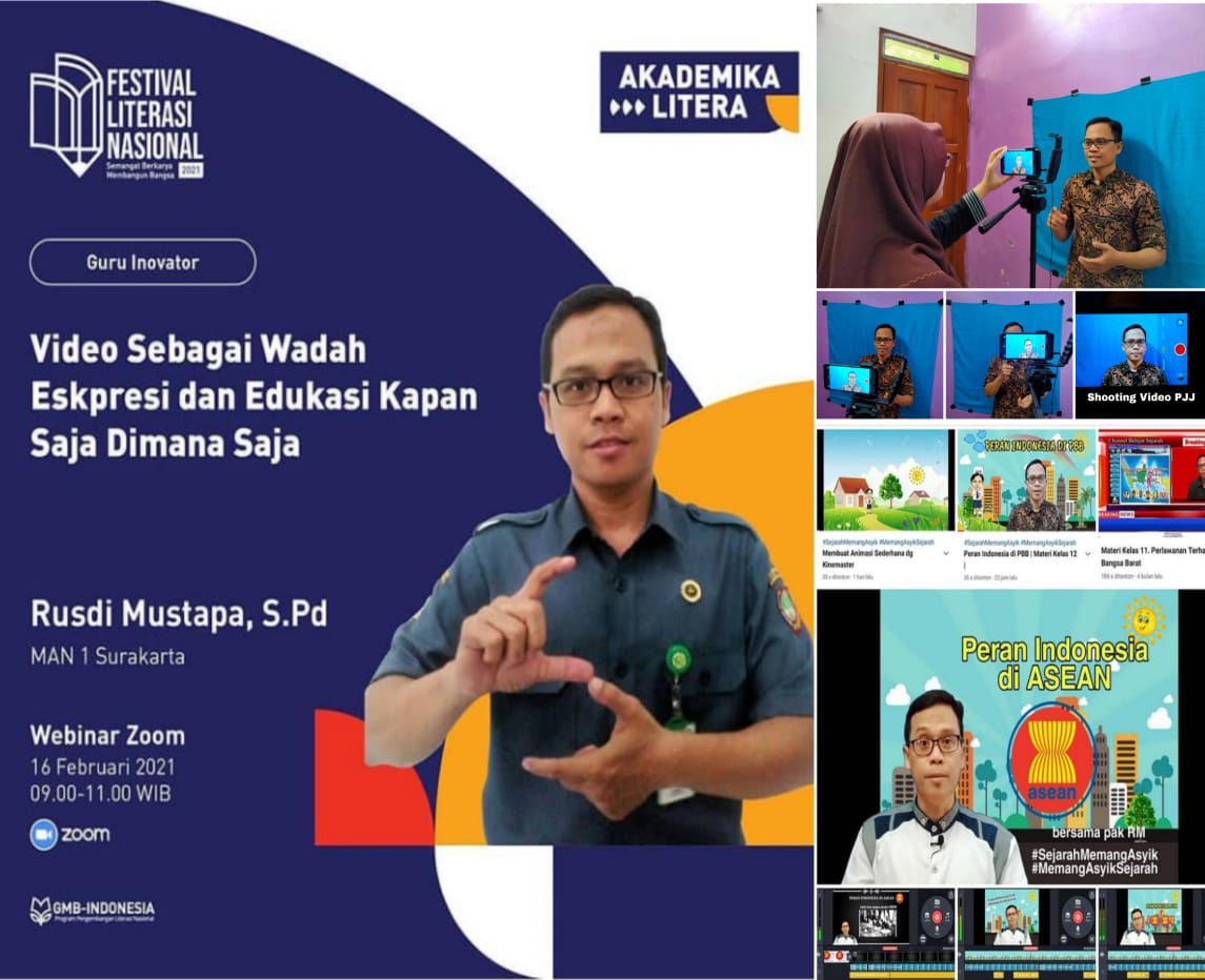 Guru MAN 1 Surakarta Jadi Pembicara Utama Webinar Nasional