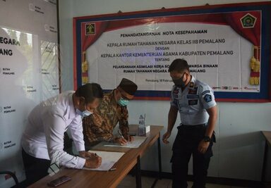 Penandatanganan Nota Kesepahaman Kankemenag Kab. Pemalang dan Rutan