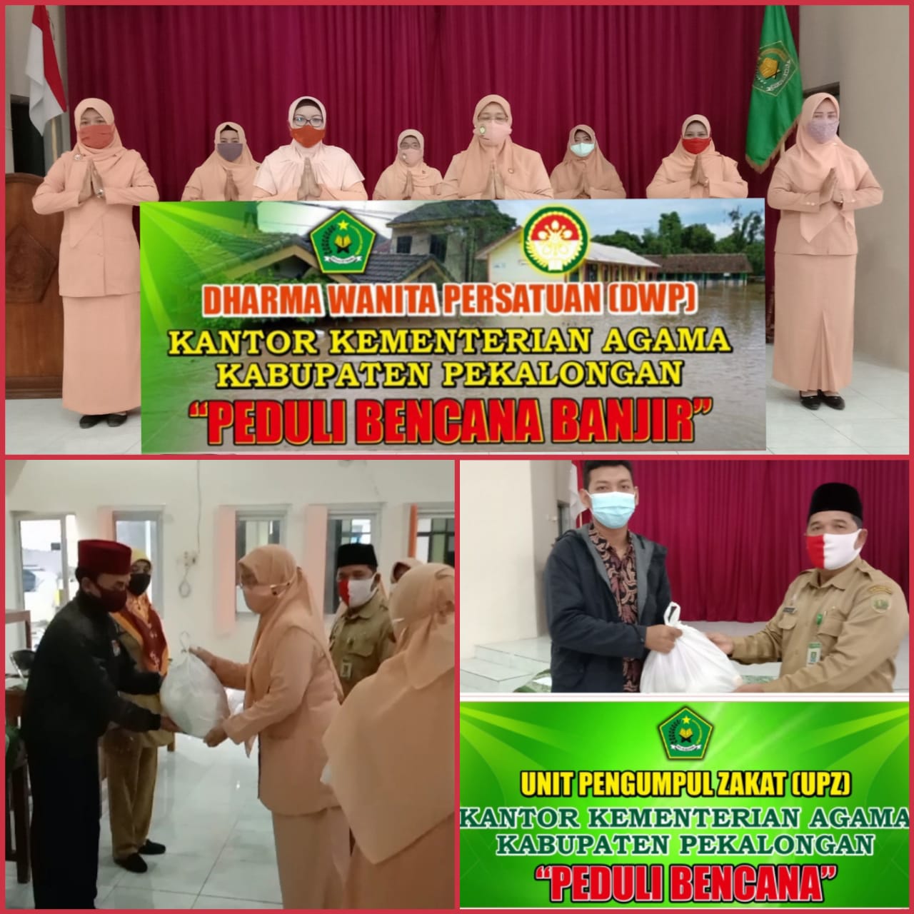 DWP Kankemenag Kabupaten Pekalongan Peduli Bencana Banjir.