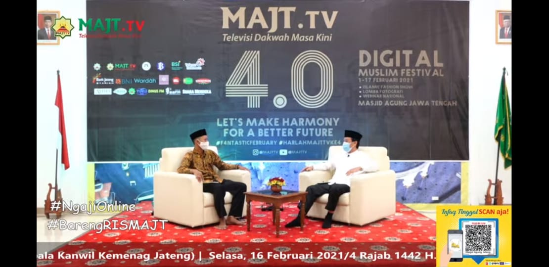 Kakanwil Kemenag Jateng Launching Moderasi Beragama Bagi Remaja Masjid Se-Jateng di MAJT