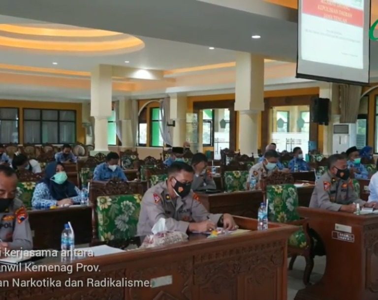 Monitoring dan evaluasi MoU Polda dan Kanwil Kemenag Prov. Jateng.