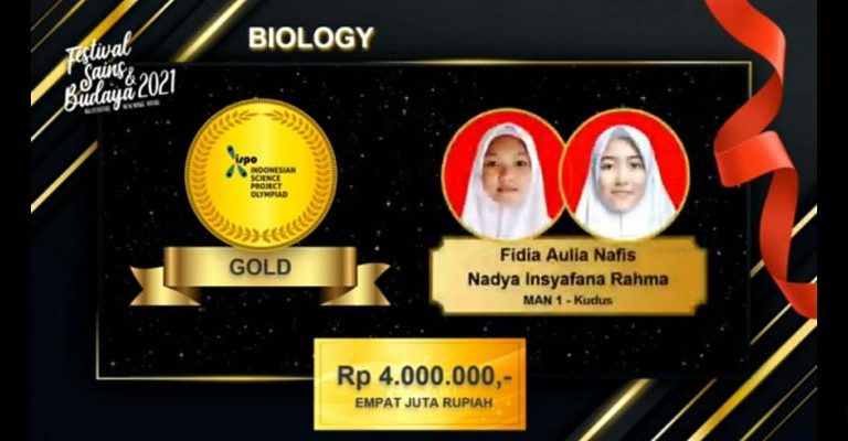 Teliti Larva Bandeng, MAN 1 Kudus Boyong Emas Olimpiade Penelitian Nasional