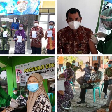 ASN Kemenag Rembang Bergiliran Jalani Vaksinasi Covid19