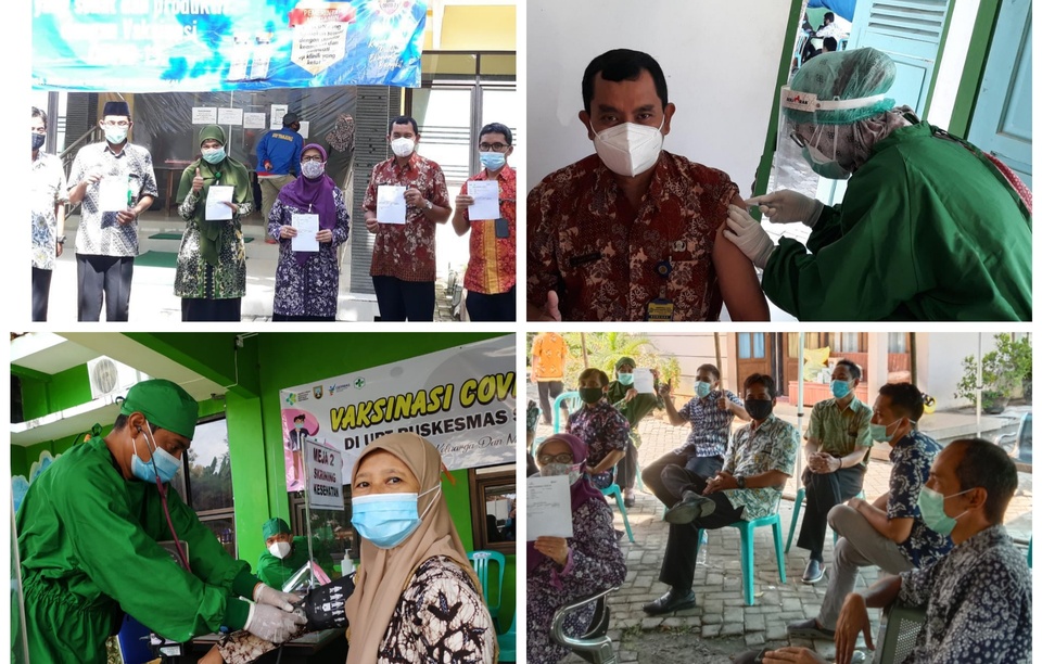 ASN Kemenag Rembang Bergiliran Jalani Vaksinasi Covid19