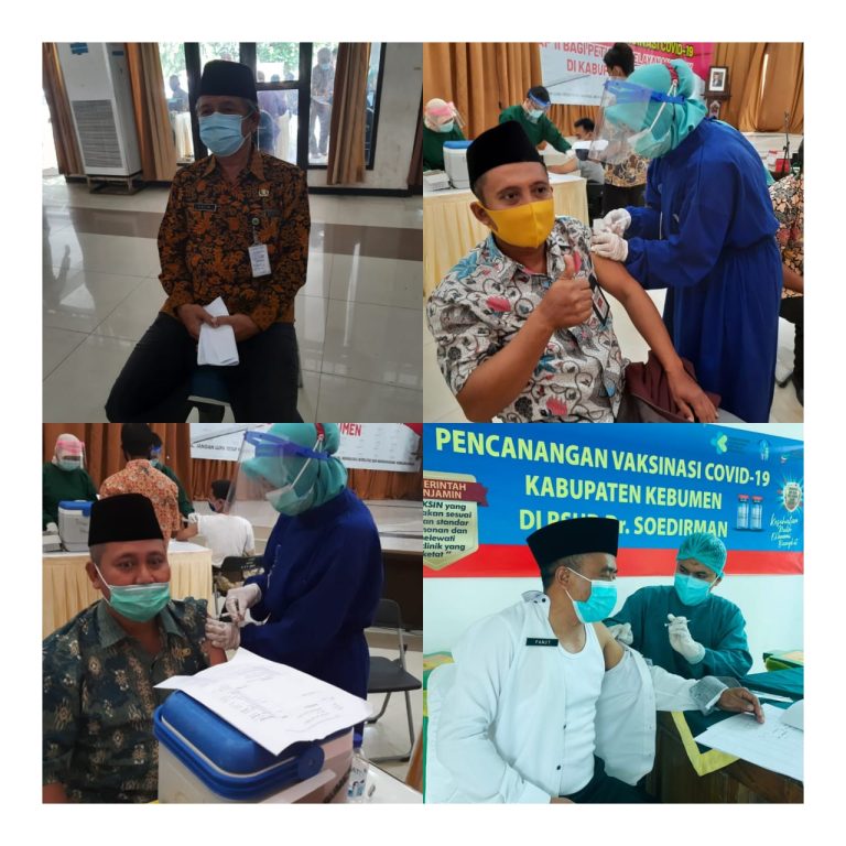 ASN Kemenag Kebumen Berikan Bukti Bukan Sekedar Janji Siap Divaksin