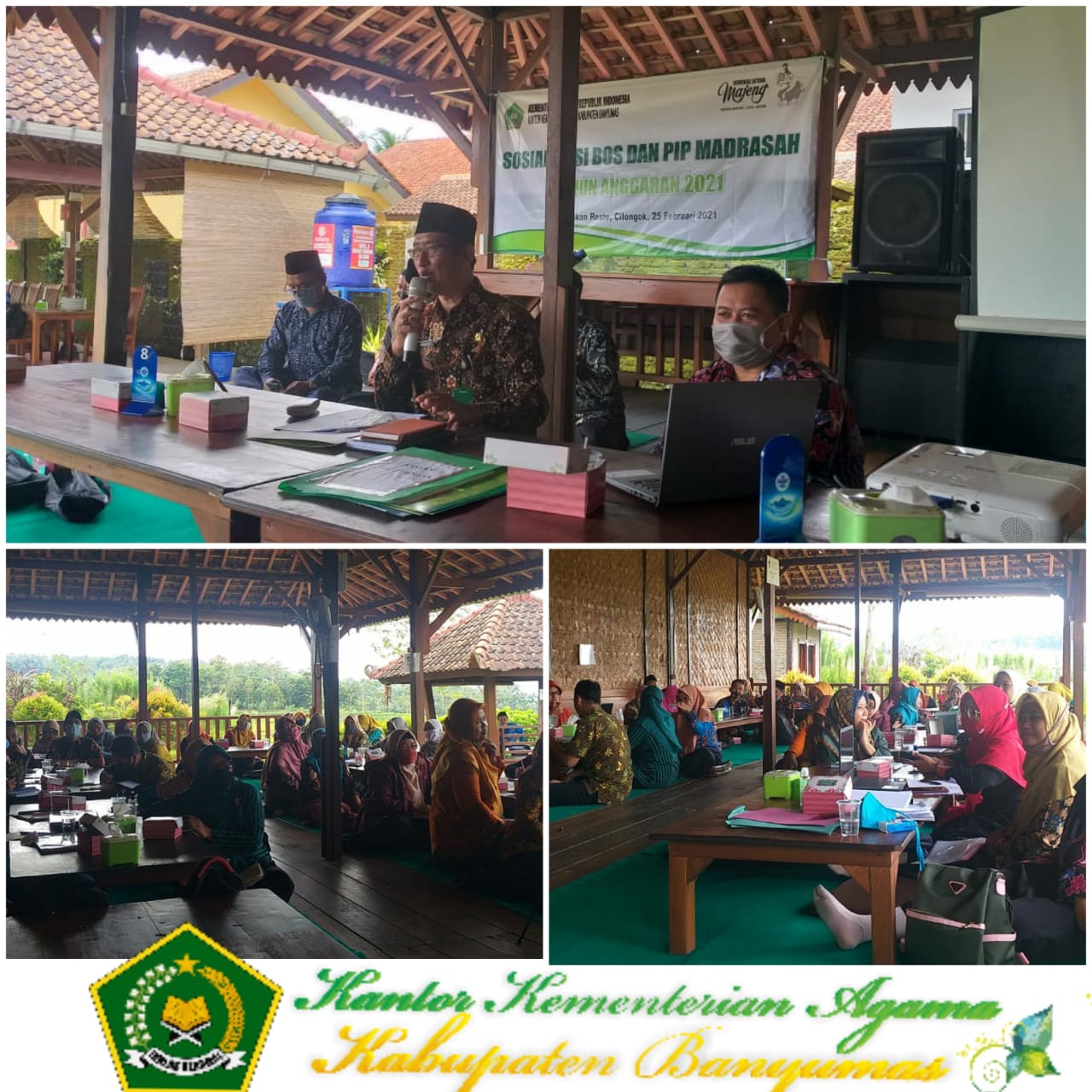 Sosialisasikan BOS dan PIP melalui Zoom Meeting dan Ofline