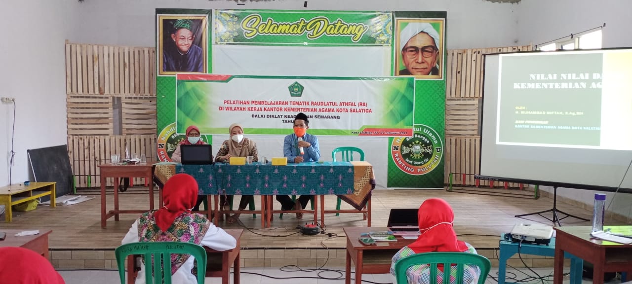 Penutupan PDWK Pelatihan Pembelajaran Tematik RA di Wilayah Kerja