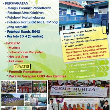 Sosialisasi PPDB MTs Muhammadiyah Mandiraja di Tengah Pandemi Covid-19