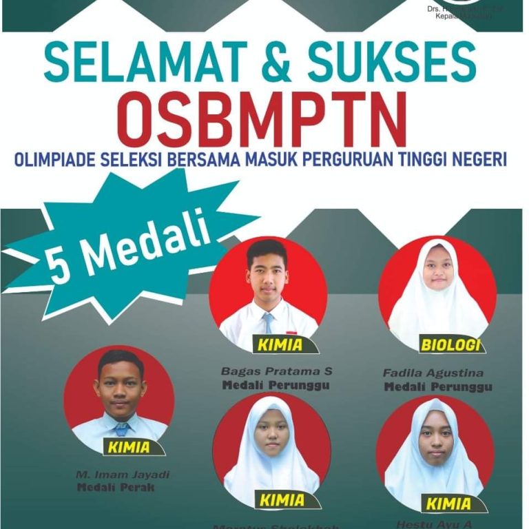 Lima Siswa MAN 2 Kota Semarang Raih Juara Olimpiade Sains Nasional 2021