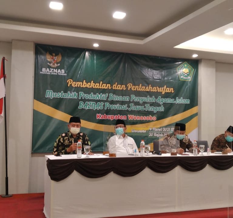 KaKankemenag Wonosobo Hadiri Pembekalan Mustahik Produktif Binaan Penyuluh Agama Islam