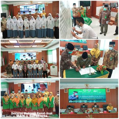 MAN 1 Surakarta Deklarasi Komitmen Mewujudkan Madrasah Ramah Anak