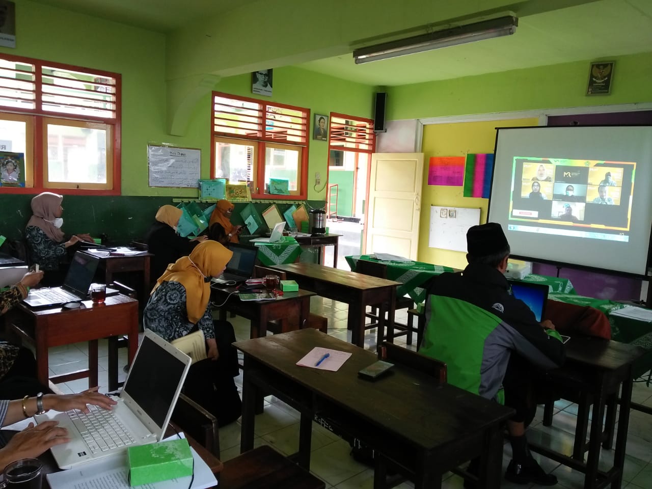 Pencairan BOS di tengah pandemic, Tim Manajemen BOS Kemenag Wonosobo jelaskan prosedur pencairan via Daring