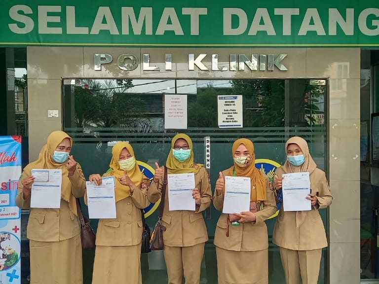 Puluhan ASN Kemenag Kendal Mulai Disuntik Vaksin Covid-19