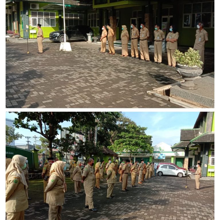 Apel pagi melatih kedisiplin dan Tanggung Jawab ASN di lingkungan KanKemenag Kota Semarang