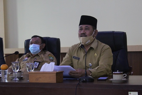 Kakankemenag Kab. Blora bersama Kabag Tata Pemerintahan Pemkab Blora Bahas Draft Kerjasama Pendirian Mal Pelayanan Publik (MPP)