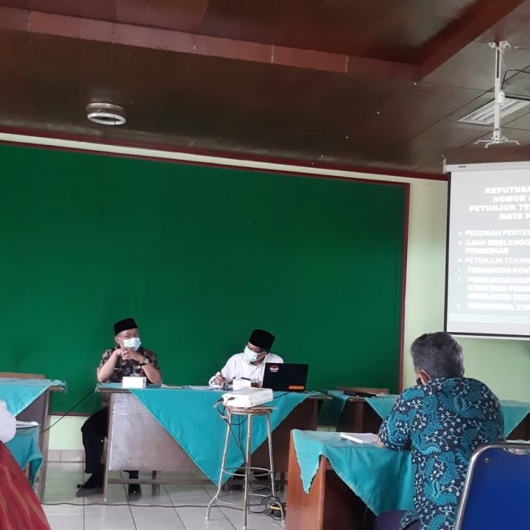 Jelang Pelaksanaan Ujian Sekolah, Seksi PAIS Kan Kemenag Wonosobo Gelar Rakor Pengawas PAI