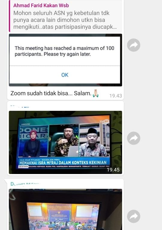 Kepala Kankemenag Kab. Wonosobo Himbau Jajaran Ikuti Peringatan Isra Miraj Virtual