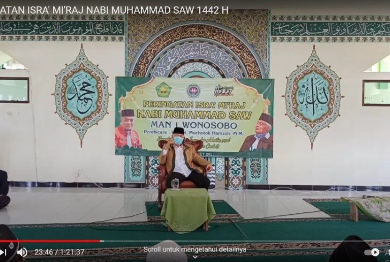 Peringati Isra Miraj, MAN 1 Wonosobo Gelar Pengajian
