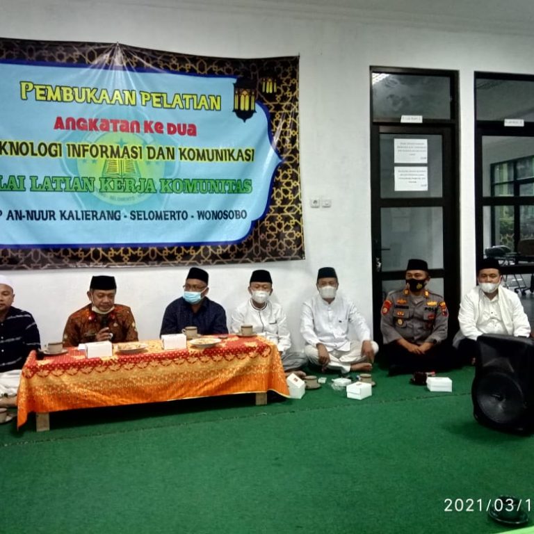 Kepala Kankemenag Kab. Wonosobo hadiri halaqoh dan Pembukaan Pelatihan Teknologi PP An Nuur