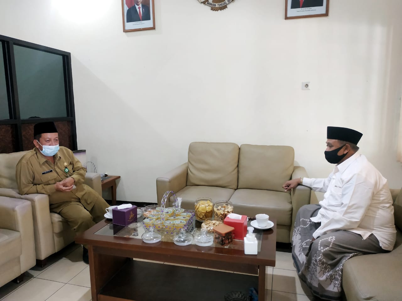 Kasubag TU Kankemenag Kab. Wonosobo sambut silaturahim Kyai Ponpes Darussalikin