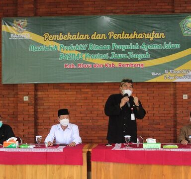 Pembekalan dan Pentasharufan Mustahik Produktif Binaan Penyuluh Agama Islam  oleh Baznas Provinsi Jawa Tengah